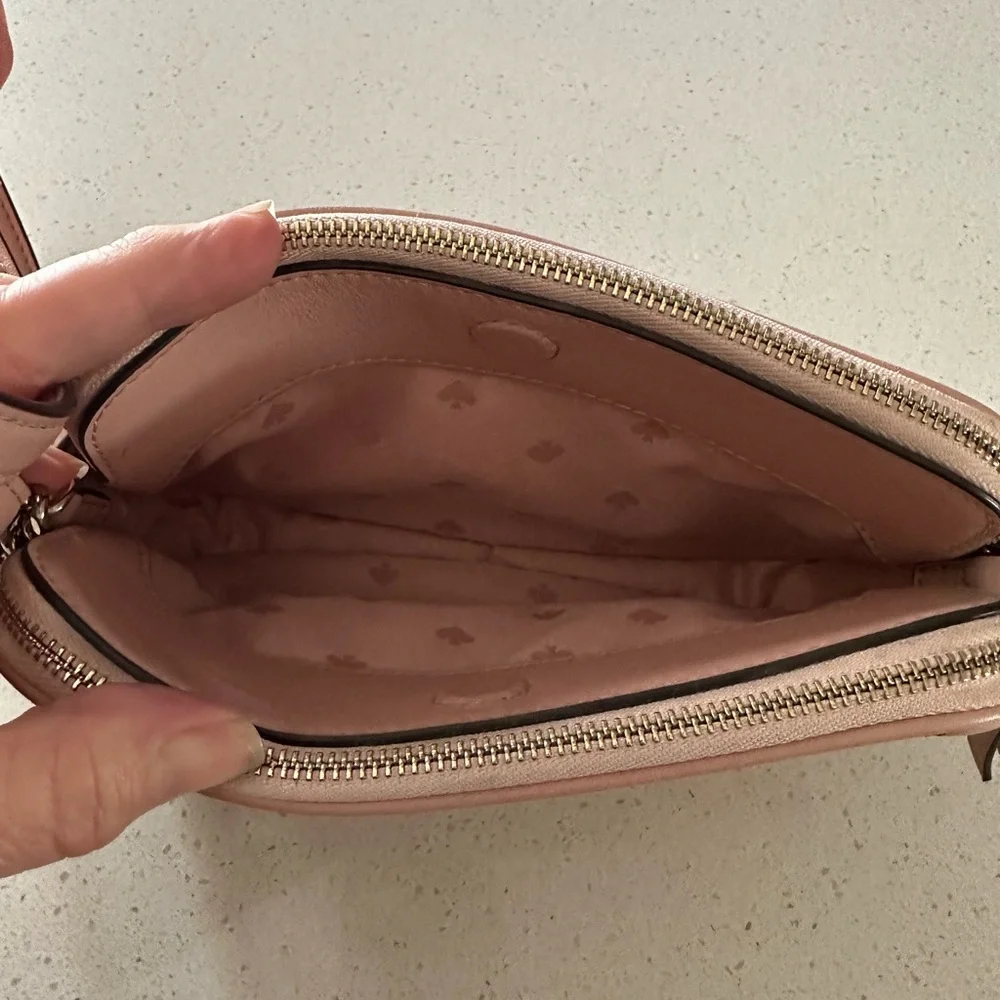 kate spade Blush Pink Quilted Leather Crossbody Bag